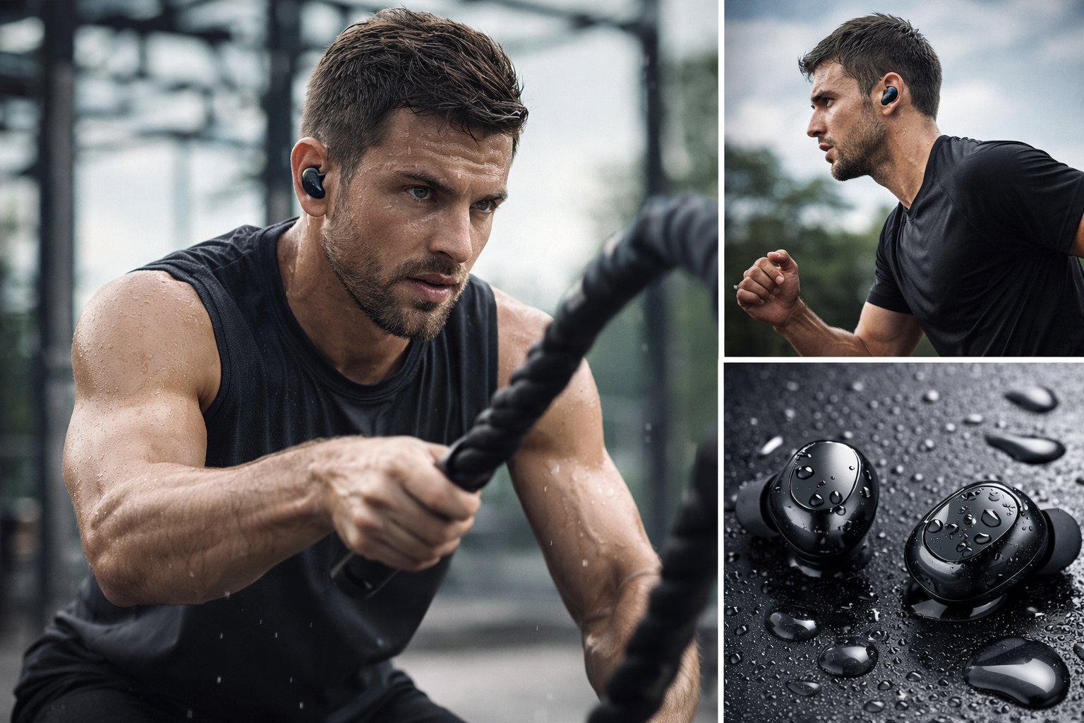 TWS 5.0 Touch Control Waterproof Bluetooth Earbuds